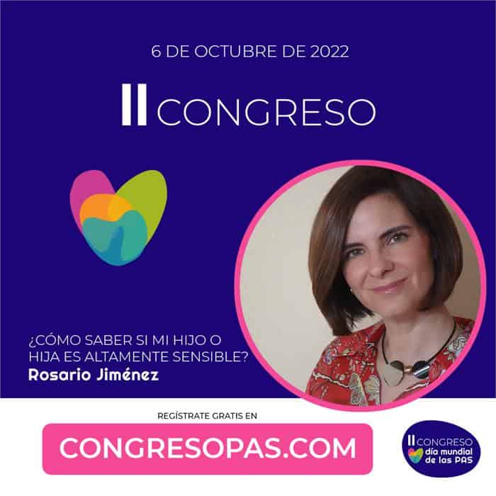 Cartel de Rosario Jiménez como ponente en congreso PAS